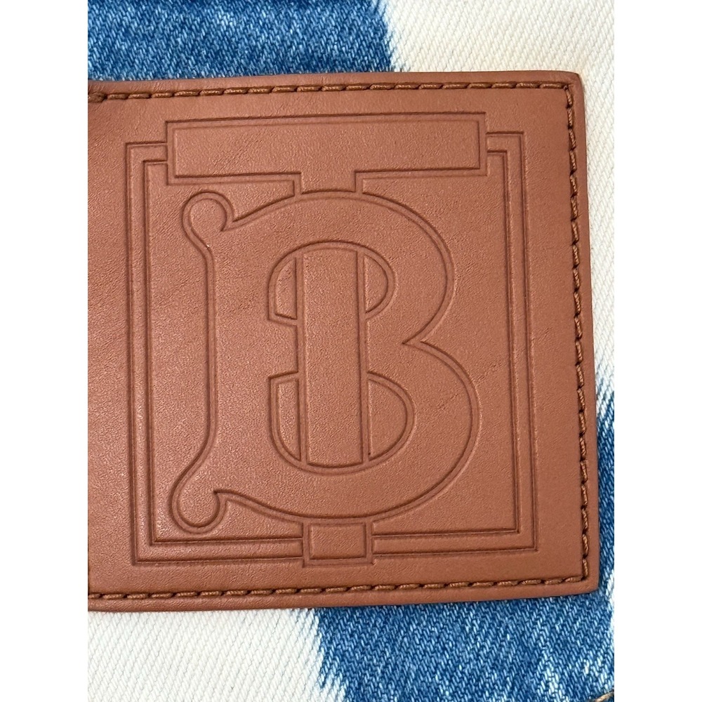 Burberry Denim Jeans Female Size 26 Seamill Monogram Motif Slim Fit Bleached - Picture 7 of 11